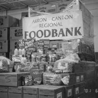 black and white foodbank picture