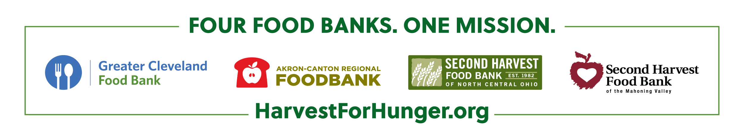FOUR FOOD BANKS. ONE MISSION.