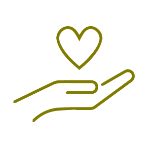 hand heart icon