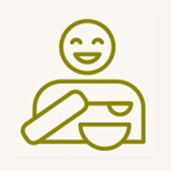 person eating icon