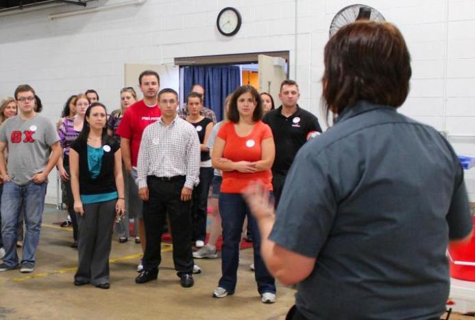 tour of Foodbank facility