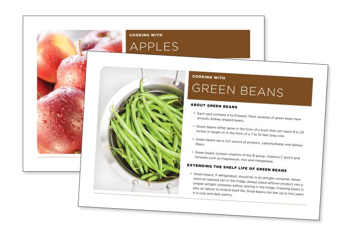 recipe cards