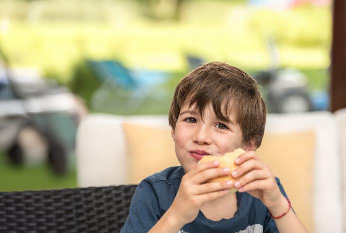 Boy eating