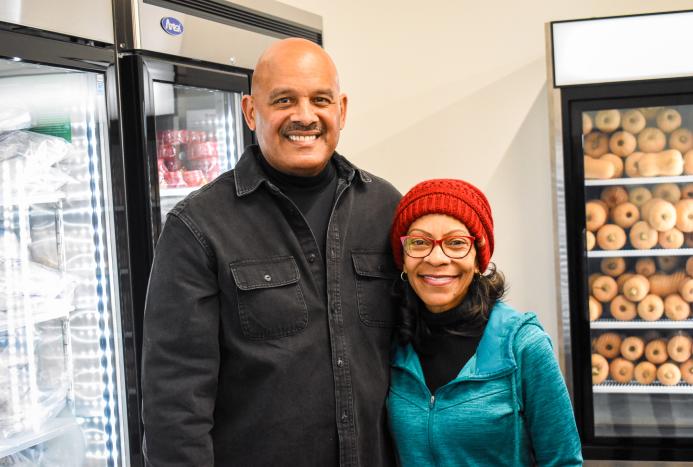 Volunteers Terry and Jack