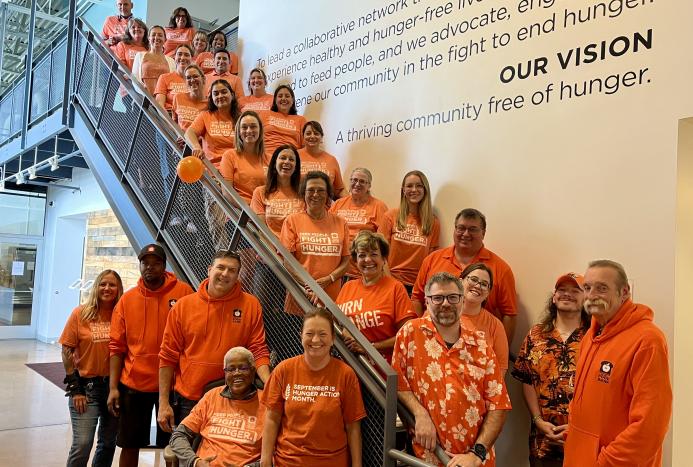 Staff photo on Hunger Action Day