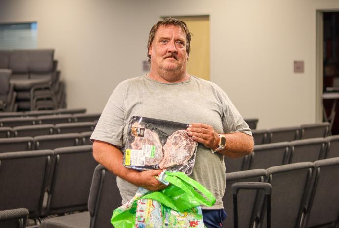 Pete, a neighbor of the Foodbank