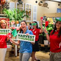 Foodbank staff celebrate