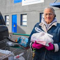 A neighbor with groceries 