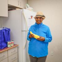 Gail, a neighbor of the Foodbank