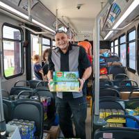 Stark County bus picking up food donations