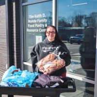 Kerrie visits the Foodbank