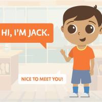cartoon Jack saying hello